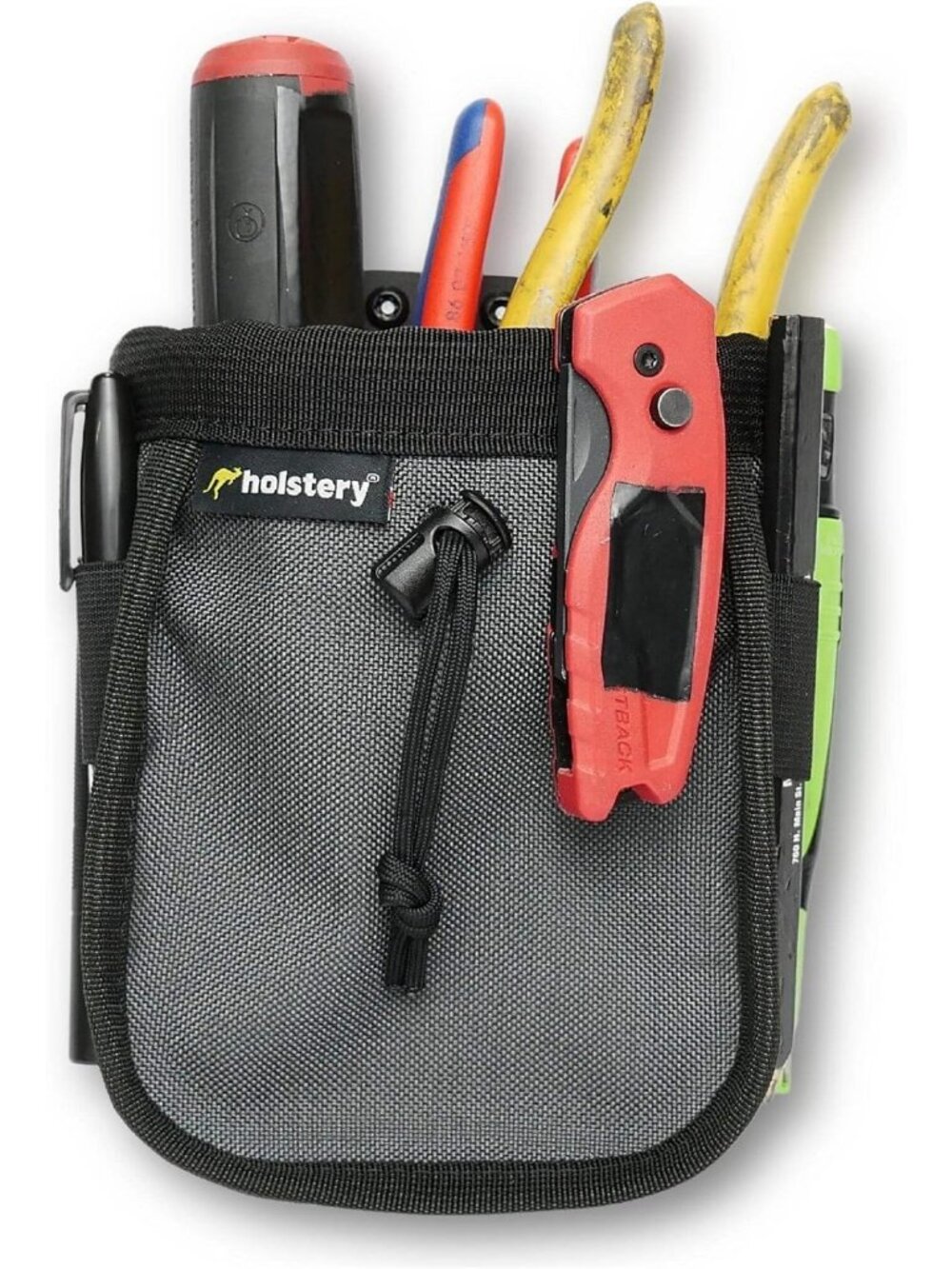 Clip-On Tool Belt Bag for Tools, Screws & Nails - Perfect for Electricians